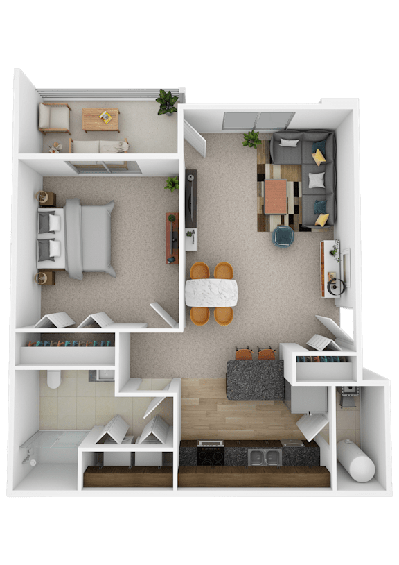 Floor Plans of Prairiewood Apartments and Townhomes in North Sioux City, SD